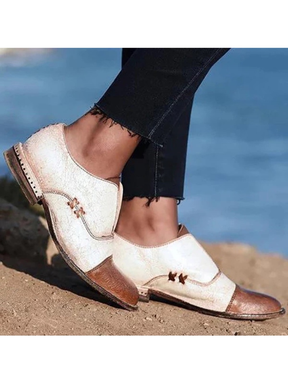 BED STU Rose Loafers Leather Handmade Distressed Classic Rustic Boho Cobbler